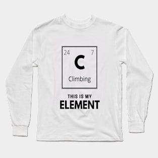 Funny chemical element climbig design Long Sleeve T-Shirt